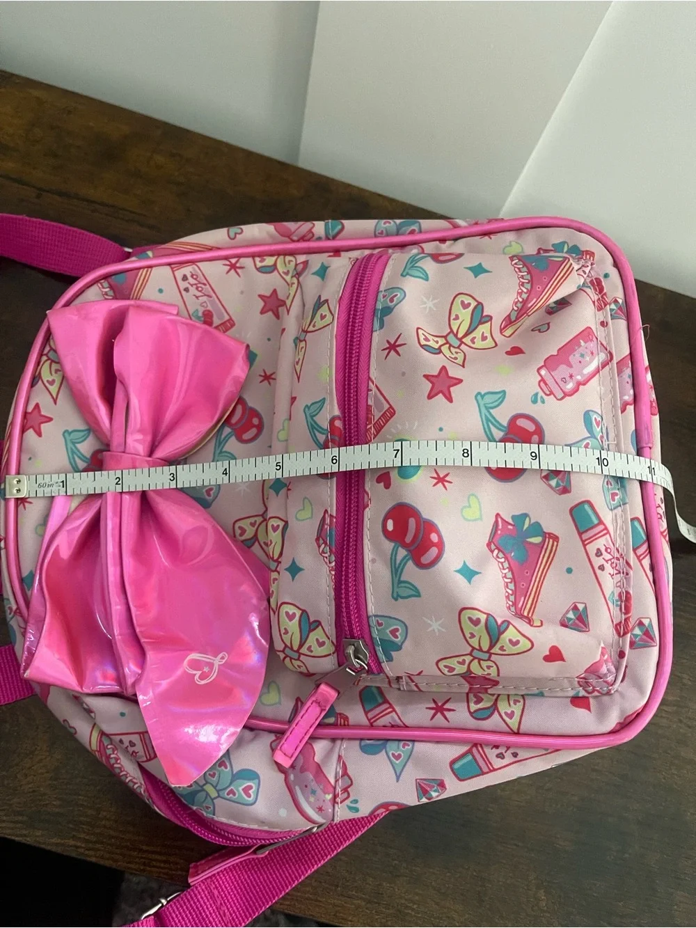 JoJo Siwa Pink Bow Kids Backpack with Playful Print